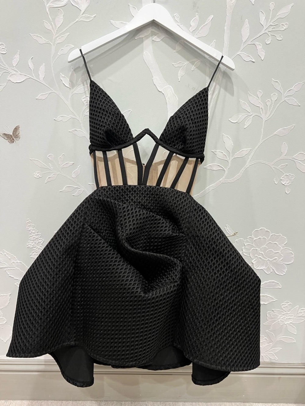 Eliya The Label - Black corset mini dress XS